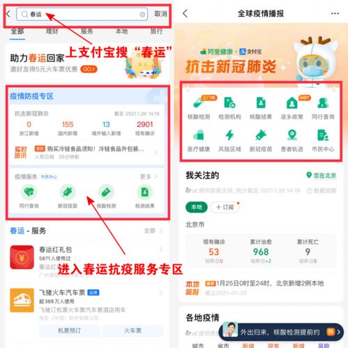 支付寶上線春運抗疫專區(qū)，助力返鄉(xiāng)用戶便捷獲取防疫信息